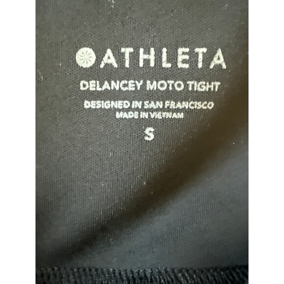 Athleta Black Delancey Moto Leggings Womens Size Small in Black - Picture 10 of 11